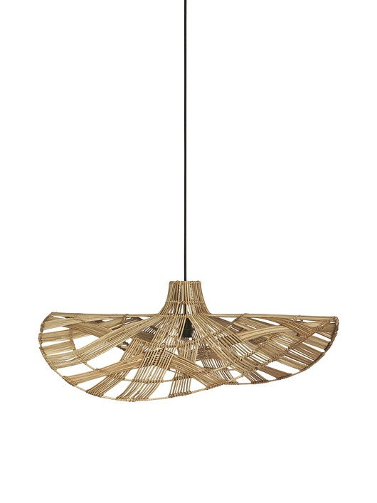 lampy wiszące Duża lampa wykonana z rattanu Wella 81 cm