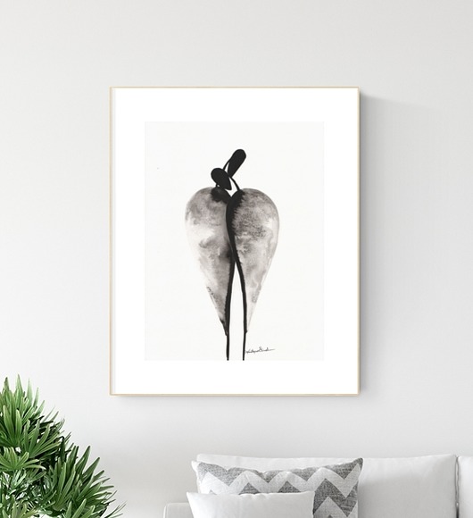 grafika 30X40 cm wykonana ręcznie MiniMalArt