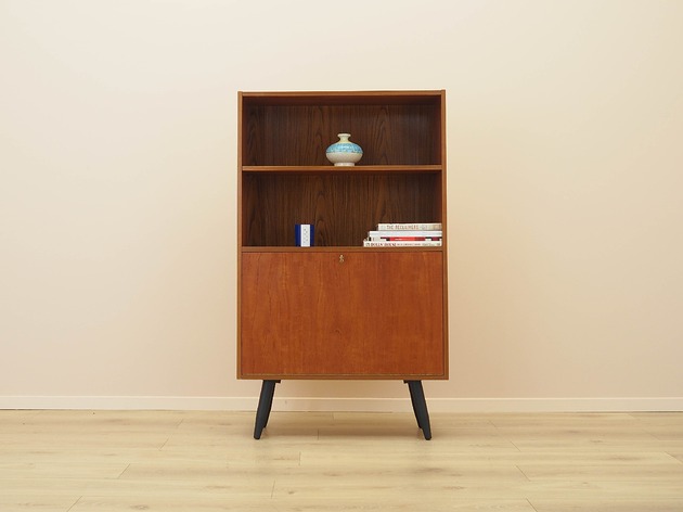 półki Regał tekowy, duński design, lata 70, produkcja: Dania