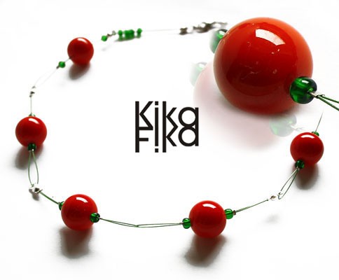 czerwone korale Kika Fika