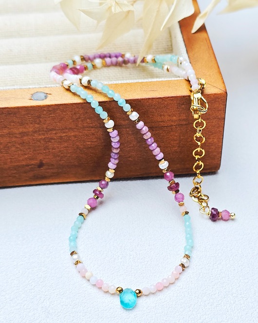 naszyjniki - inne Naszyjnik Czoker Kamykowa Soczystość