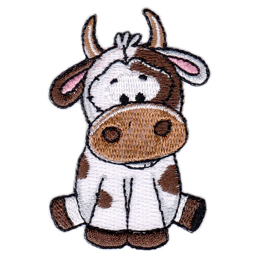 naszywki na ubrania Naszywka naprasowanka KRÓWKA termo haft dla dzieci 4,5x6,8cm