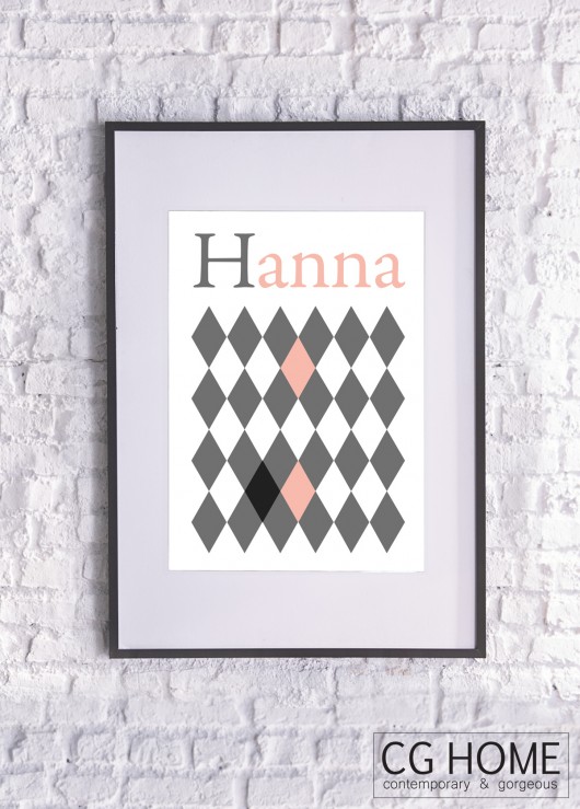 HANNA plakat Hania 30cm x 40cm GRAFIKA Cghome