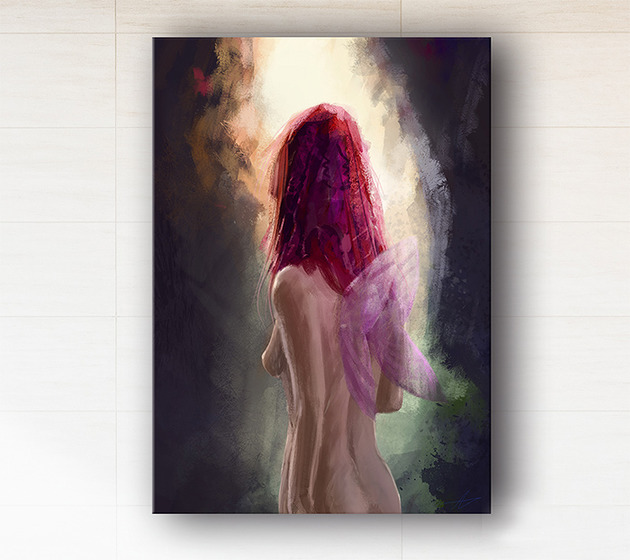 obrazy Obraz - Wróżka - wydruk na płótnie