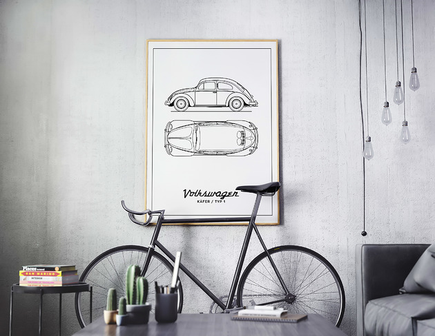 plakaty Plakat Legendy Motoryzacji - VW Garbus