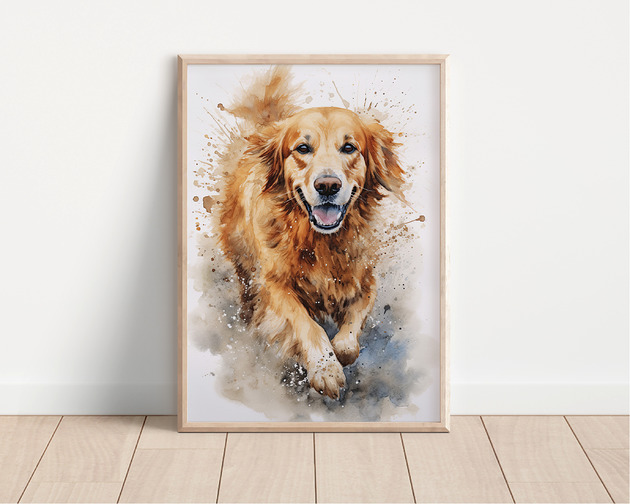 plakaty Plakat Golden Retriever