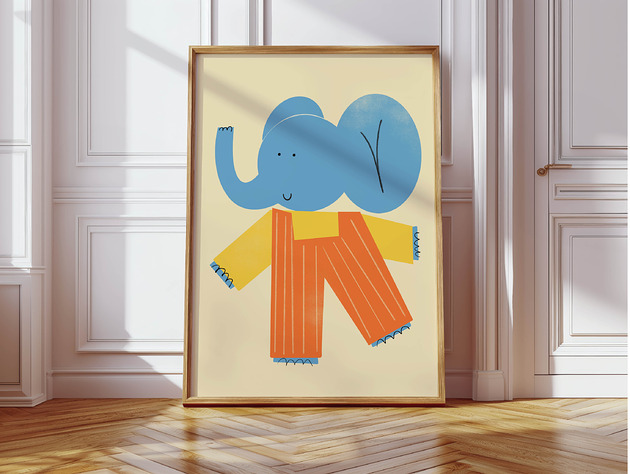 plakaty Plakat Mały słoń