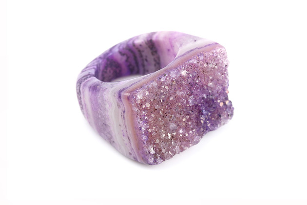 InspRING Agat Wrzosowy rozmiar 18 Brazi Druse Jewelry