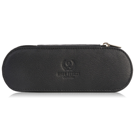 etui na okulary SKÓRZANE ETUI CZARNE NA OKULARY PIÓRNIK PAOLO PERUZZI T-82-BL