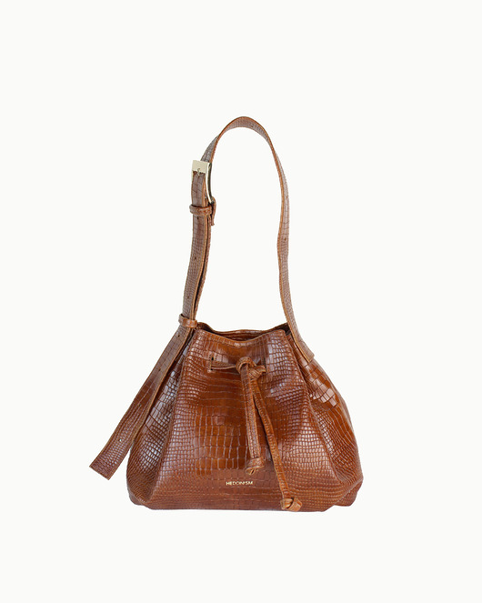 torebki do ręki "Le sac petit" brązowy krokodyl. Ostatnia sztuka