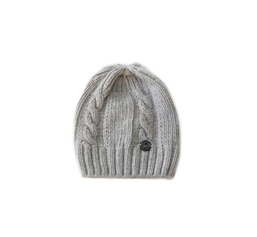 Czapka z owczeJ wełny GREY MELANGE Le petit cochonnet