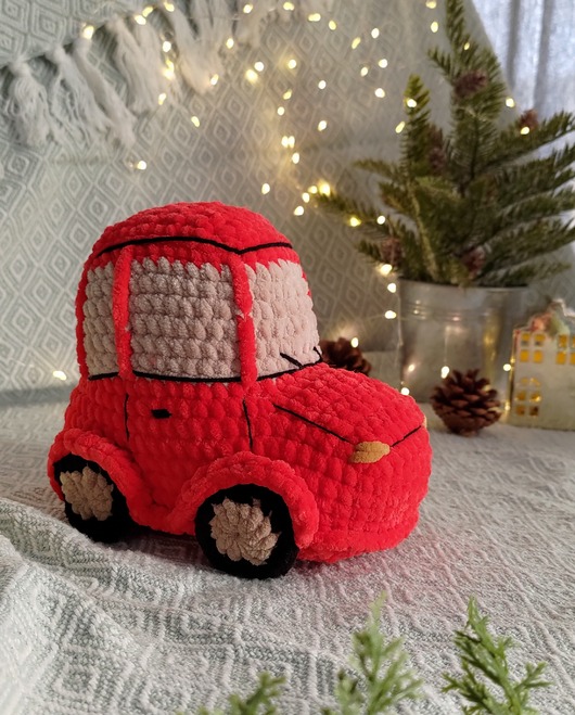 misie i maskotki Świąteczny samochód pluszowy, Prezent na święta, Dekoracja świąteczna