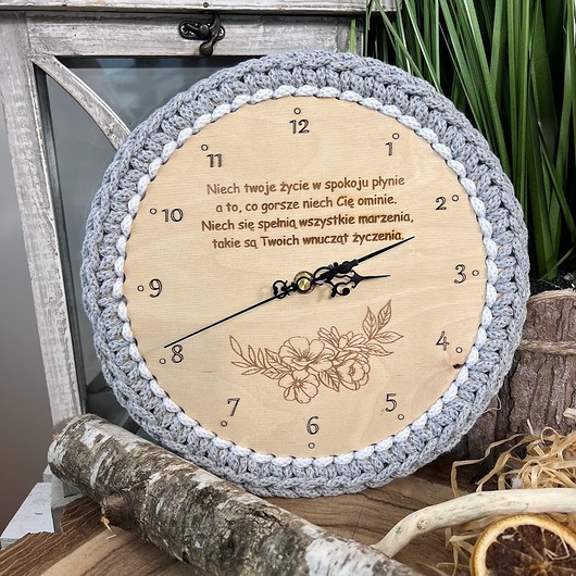 zegary Zegar dla dziadków, prezent dla dziadka i babci, zegarek