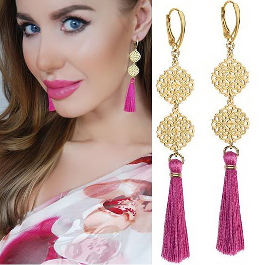 Kolczyki rozeta i chwost- srebro 925 Coccola JEWELLERY