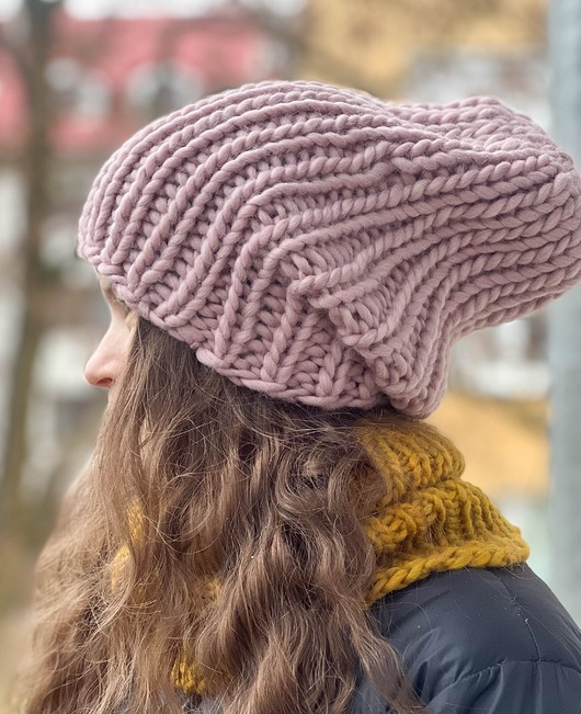 czapki damskie Zimowa czapka z wełny peruwiańskiej i alpaki Lumi stonowany róż