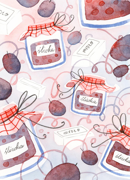 grafiki i ilustracje Mydło i powidło - ilustracja oryginalna A5
