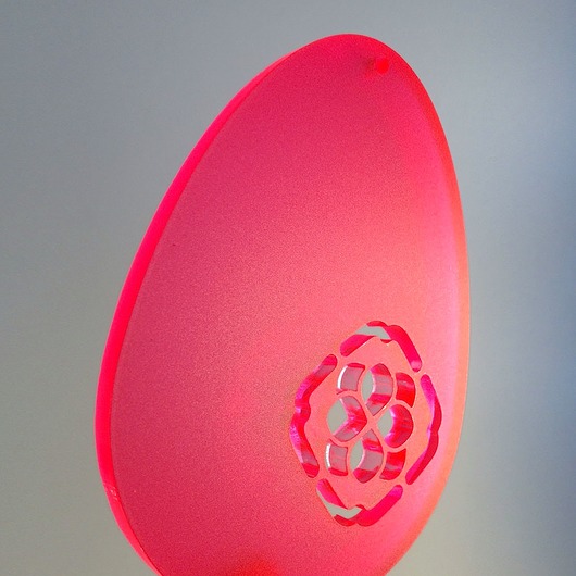 CLOVER EGG red/satin/fluorescent/S YUKIKO