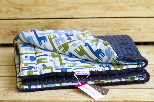 Mięciutki kocyk - żyrafki Minky and Cotton