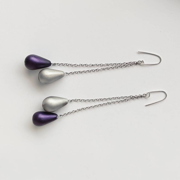 kolczyki z kamieniami Kolczyki OKRĄG