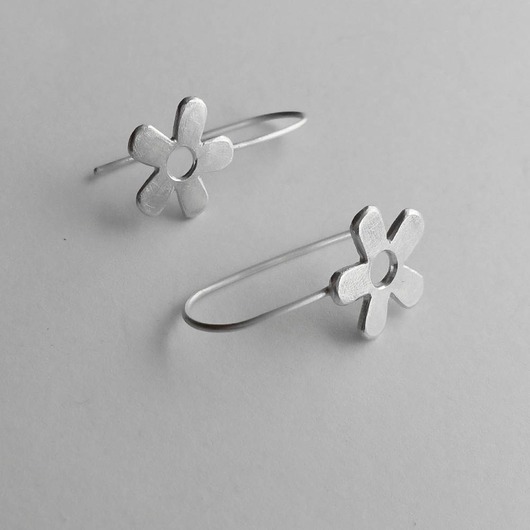 kolczyki srebrne Kolczyki srebrne KWIAT