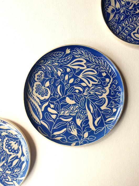 patery i talerze Talerzyk niebieski nr 3