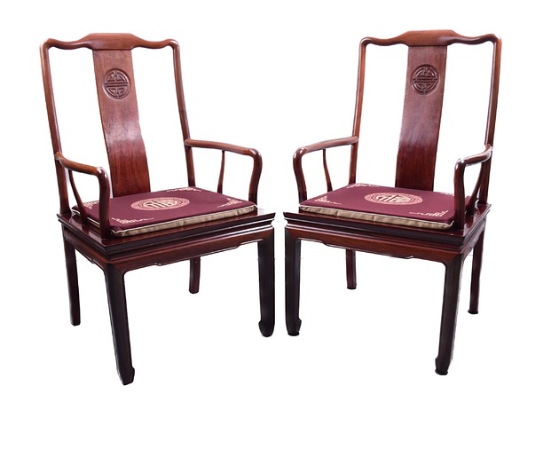 krzesła Para krzeseł chińskich ze znakiem Shou lite drewno orientalne 98x56x50x42cm