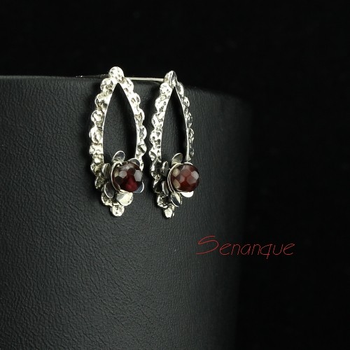 CHERRY - srebro i granat Senanque