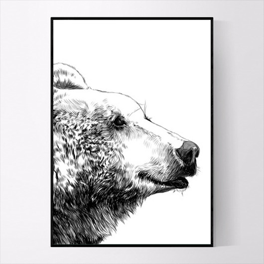 Plakat BEAR 30x40 CM MUKKO