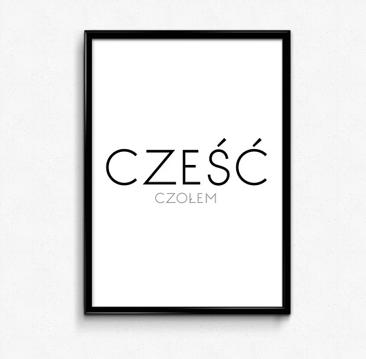 Plakat Cześć czołem  Bury Lis