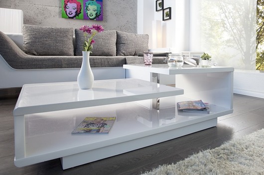 Stolik kawowy Exeon biały płyta MDF 100cm Home Design