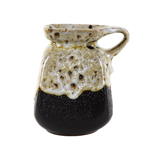 wazony Wazon ceramiczny z uchwytem, duński design, lata 60, produkcja: Dania