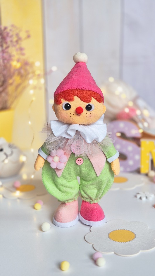 lalki Pajacyk Lalka Figurka z Filcu