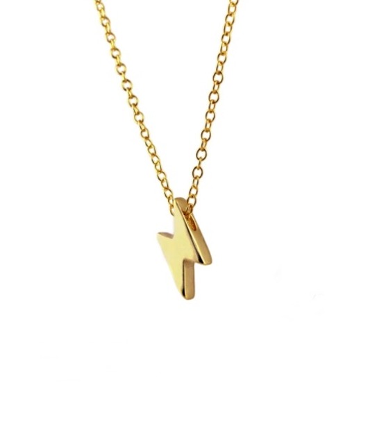 złote naszyjniki Naszyjnik minimalistyczny piorun błyskawica