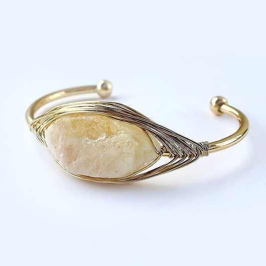 bransoletki wire wrapping Cytryn - radość życia