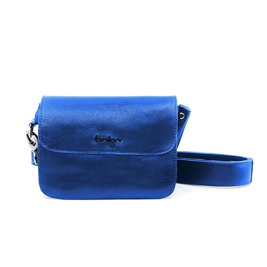 Torebka skórzana niebieska Yvonne 2 marki Bolsa Bolsa