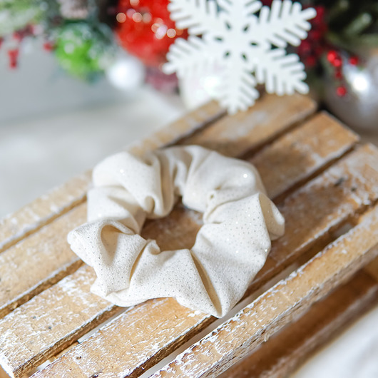 gumki do włosów Gumka do włosów srebrny pył