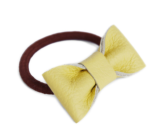 BANANOWA gumka z kokardką silverlining