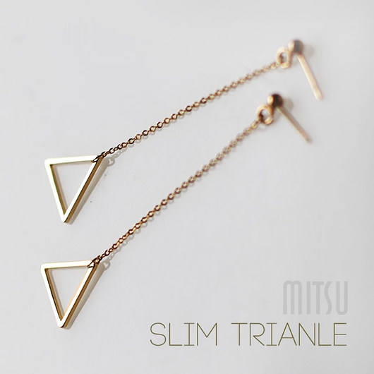 Kolczyki Slim Triangle Mitsu