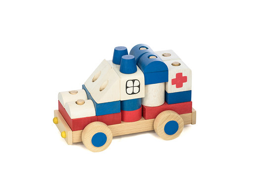 Karetka pogotowia z klocków + PERSONALIZACJA Tarnawa