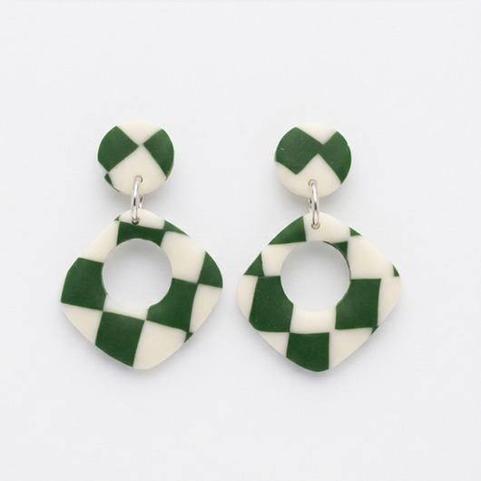 kolczyki z masy plastycznej Kolczyki Cecylia