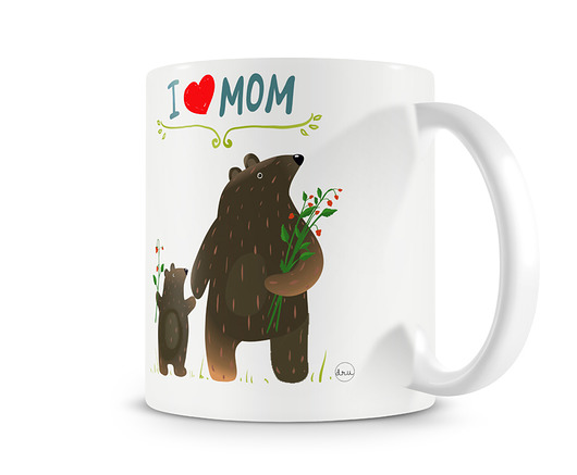 kubki Kubek. I love mom - misie
