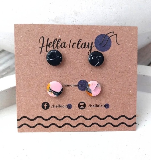 Minikolczyki 2pack Hellaclay