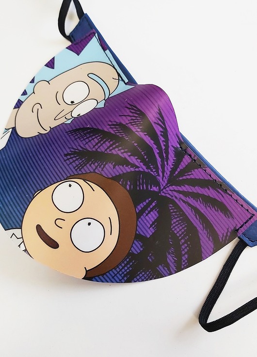 maseczki ochronne Maska ochronna półprzyłbica wzór Rick Morty M