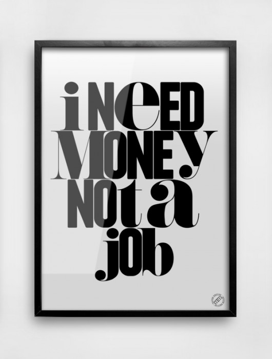 I Need Money // 50x70cm MM House Design