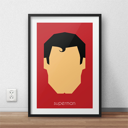 Plakat z postacią Supermana - rozm. 30x40 scandiposter