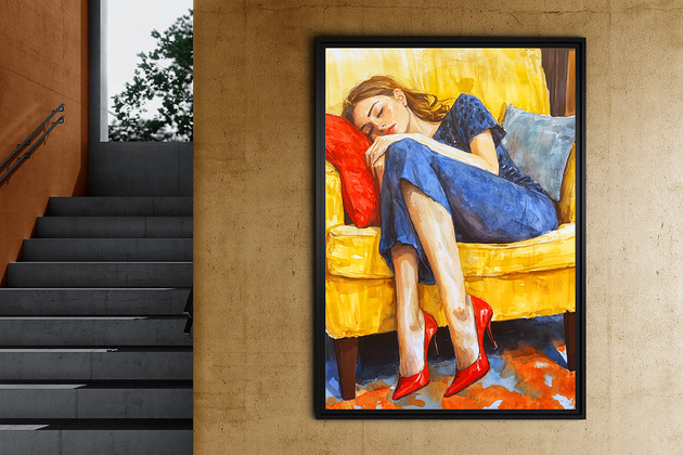 plakaty Czerwone szpilki - grafika na plakacie