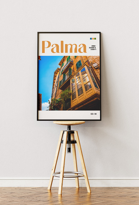 plakaty Minimalistyczny plakat Palma Hiszpania