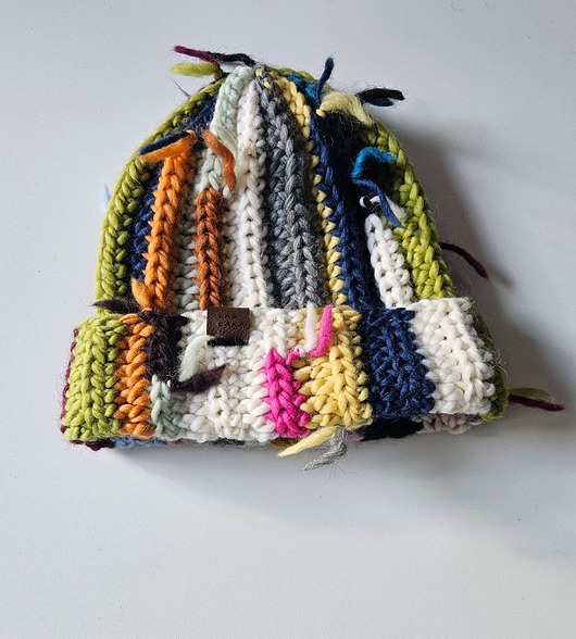 szale damskie Czapka "Kolorowe Pasmo"