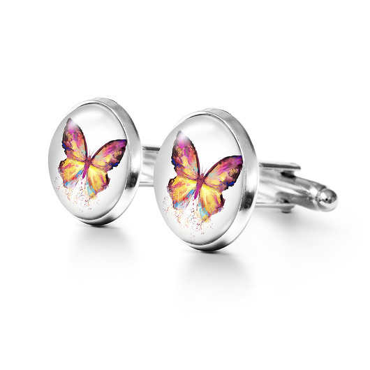 spinki do mankietów Motyl - spinki do mankietów