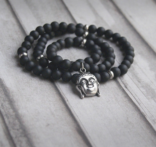naszyjnik MĘSKI : BUDDHA :: stal szlachetna kaktusia